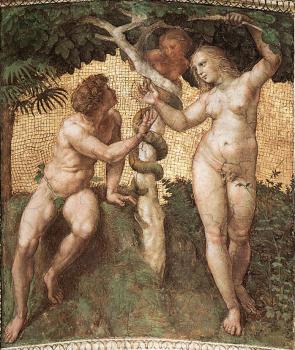拉斐爾 Stanza della Segnatura, Adam and Eve